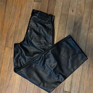 Levi's Leather Boot Cut Pants